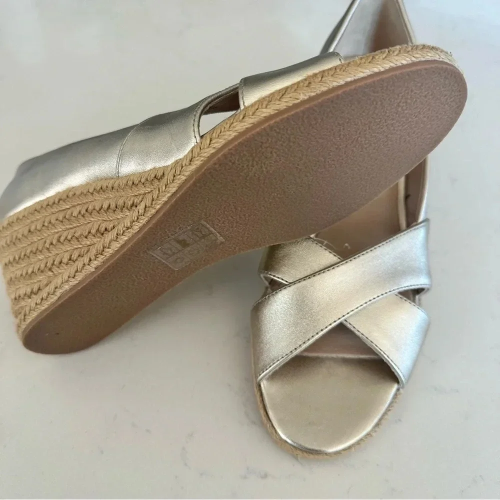 Jack Rogers Palmer Crisscross Wedge Espadrille size: 7